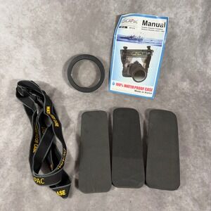 DiCAPac WP-S5 WP-S10 Waterproof SLR Case Accessories Lens Ring Strap Foam Manual